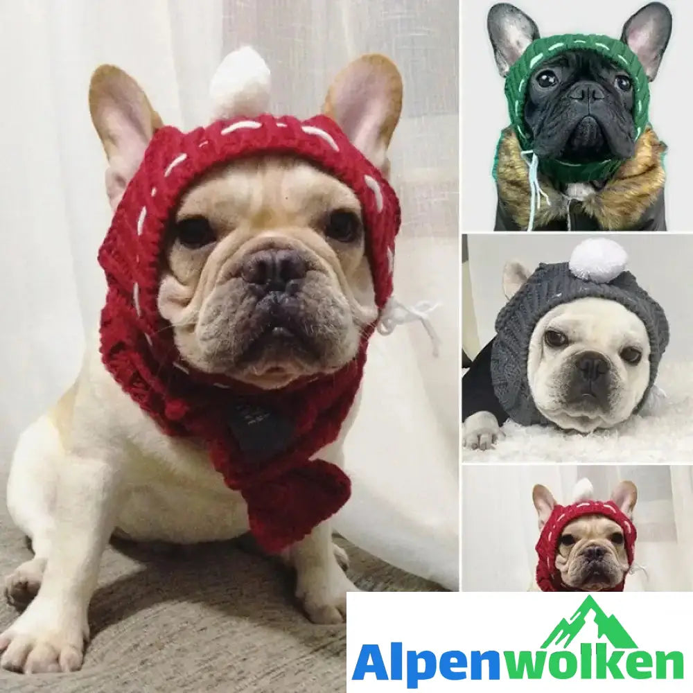 Alpenwolken - Winter Wollmütze für Hund