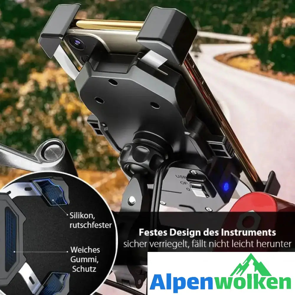 Alpenwolken - Wireless-Ladegerät in Motorrad