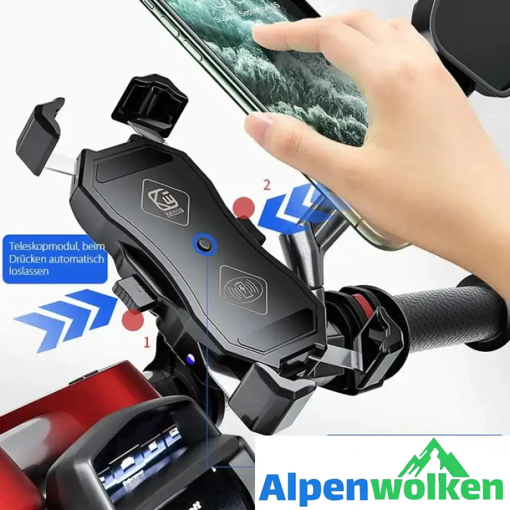 Alpenwolken - Wireless-Ladegerät in Motorrad