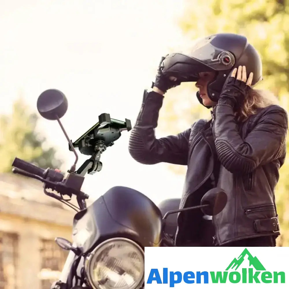 Alpenwolken - Wireless-Ladegerät in Motorrad