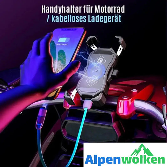 Alpenwolken - Wireless-Ladegerät in Motorrad