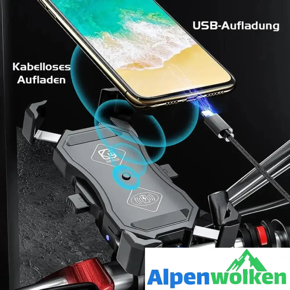 Alpenwolken - Wireless-Ladegerät in Motorrad