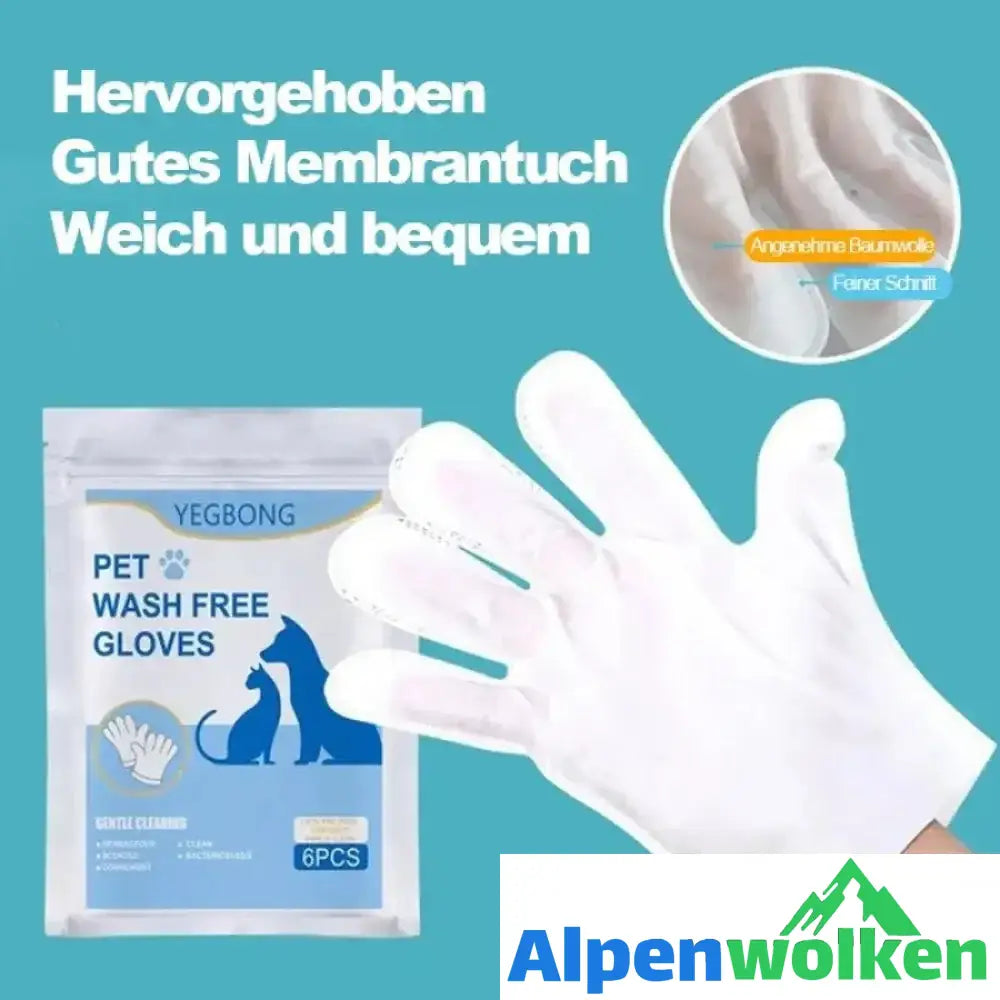 Alpenwolken - Wischhandschuhe für Haustiere