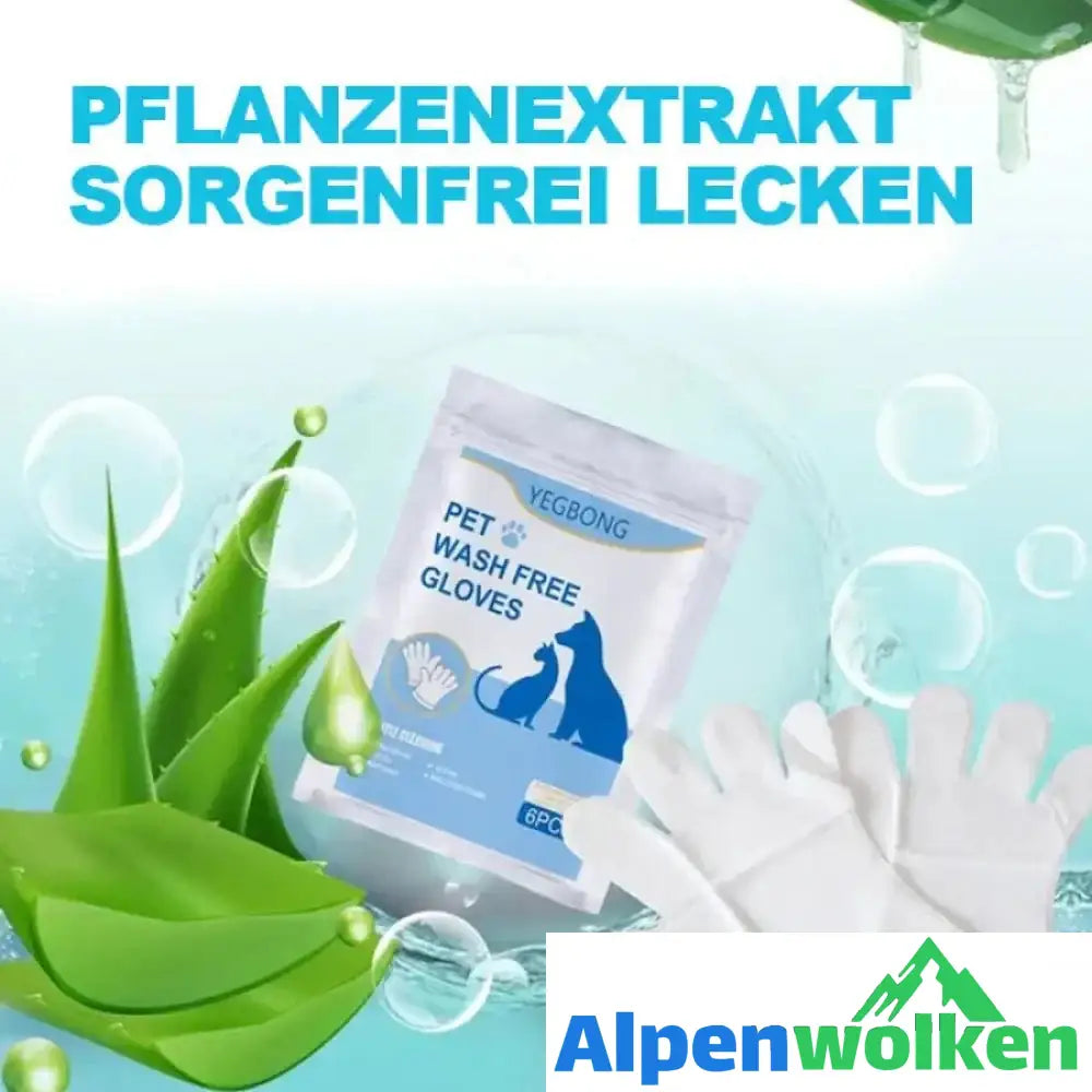 Alpenwolken - Wischhandschuhe für Haustiere