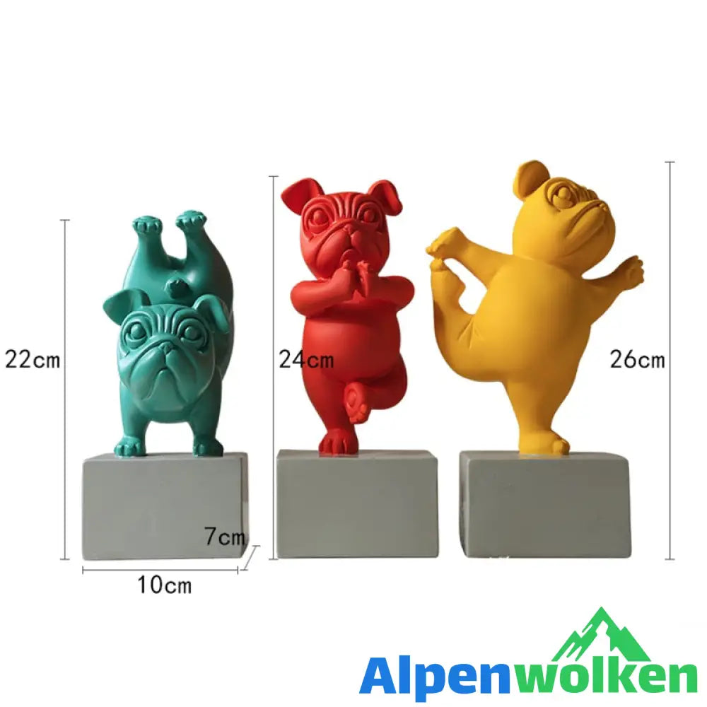 Alpenwolken - Yoga Bulldogge Figurine