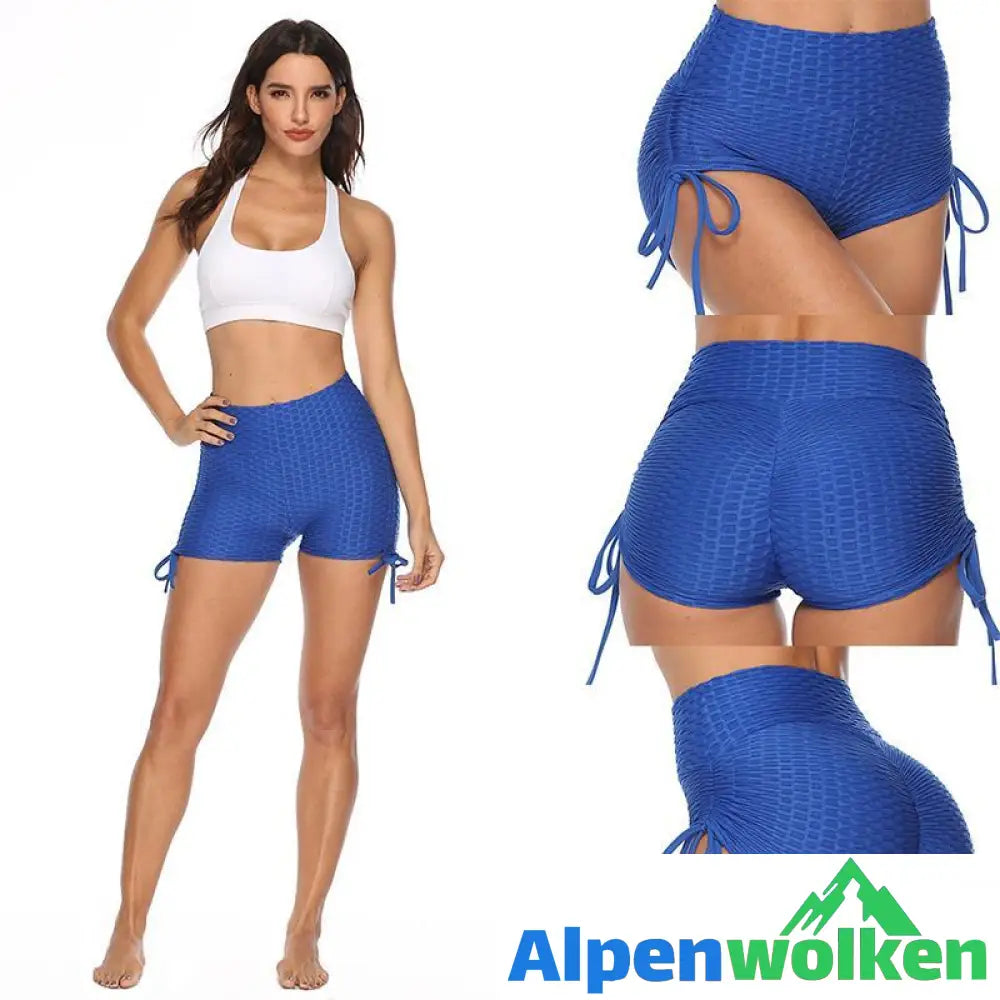 Alpenwolken - Yogahose, Bubble-Shorts mit Schleife