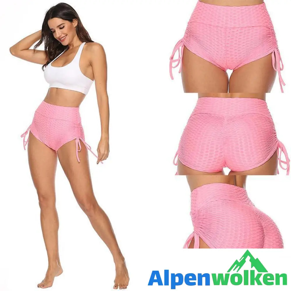 Alpenwolken - Yogahose, Bubble-Shorts mit Schleife