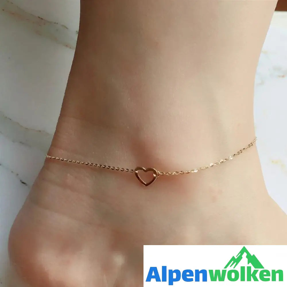 Alpenwolken - Zartes Herz Armband