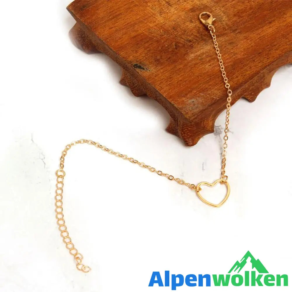 Alpenwolken - Zartes Herz Armband