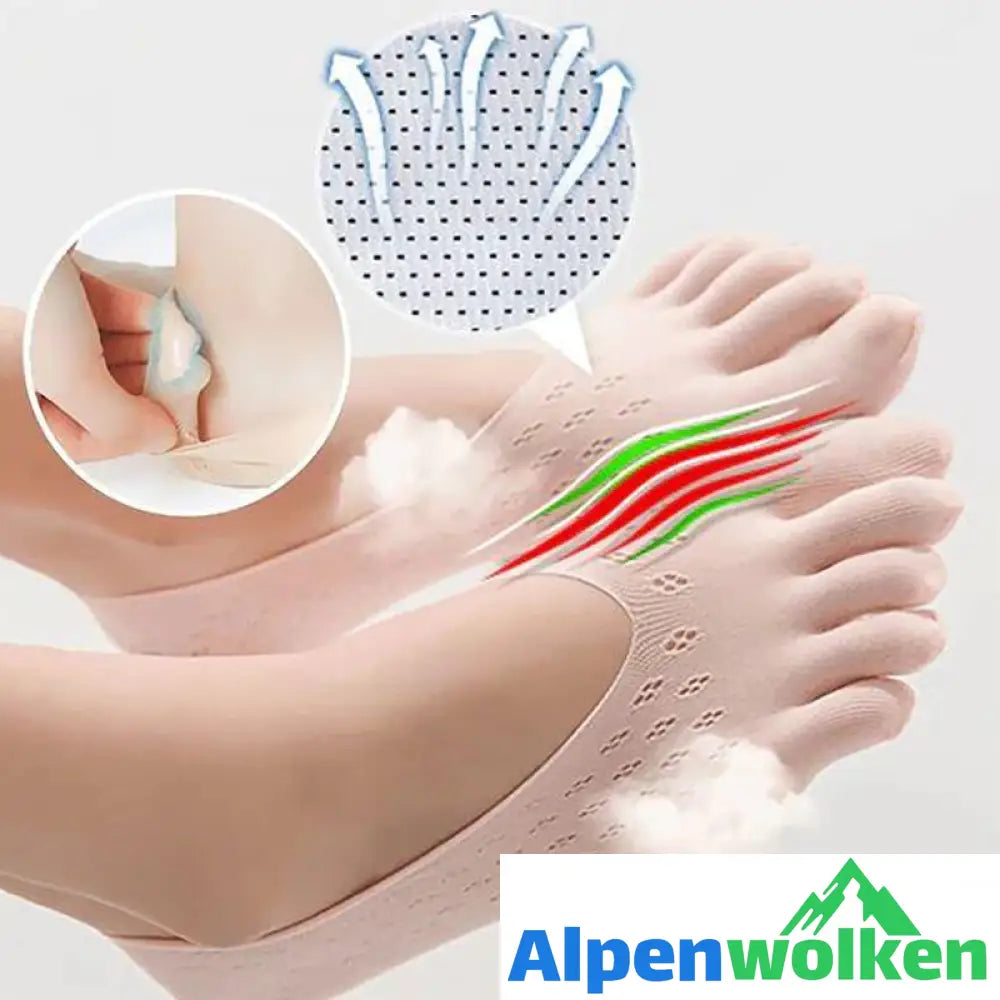 Alpenwolken - Zehensocken für Damen