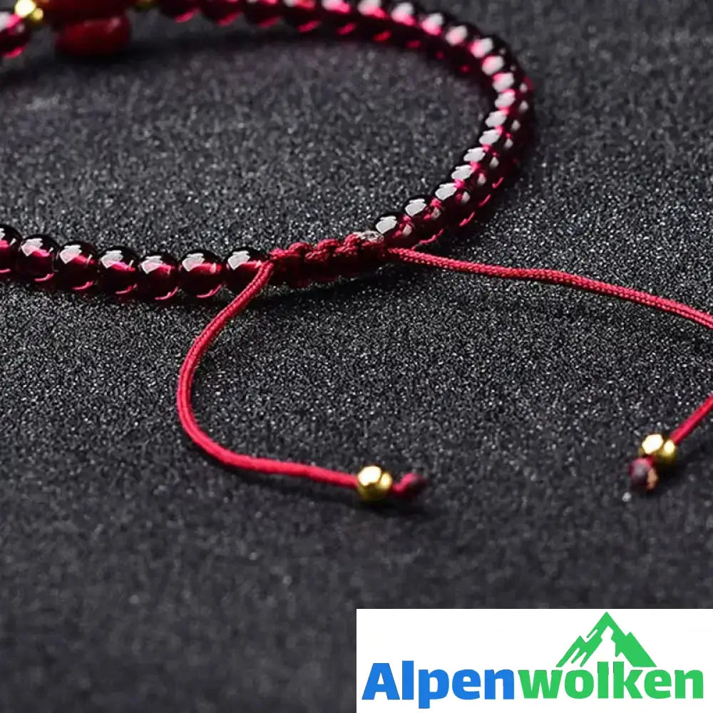 Alpenwolken - Zinnober Pixiu Armband