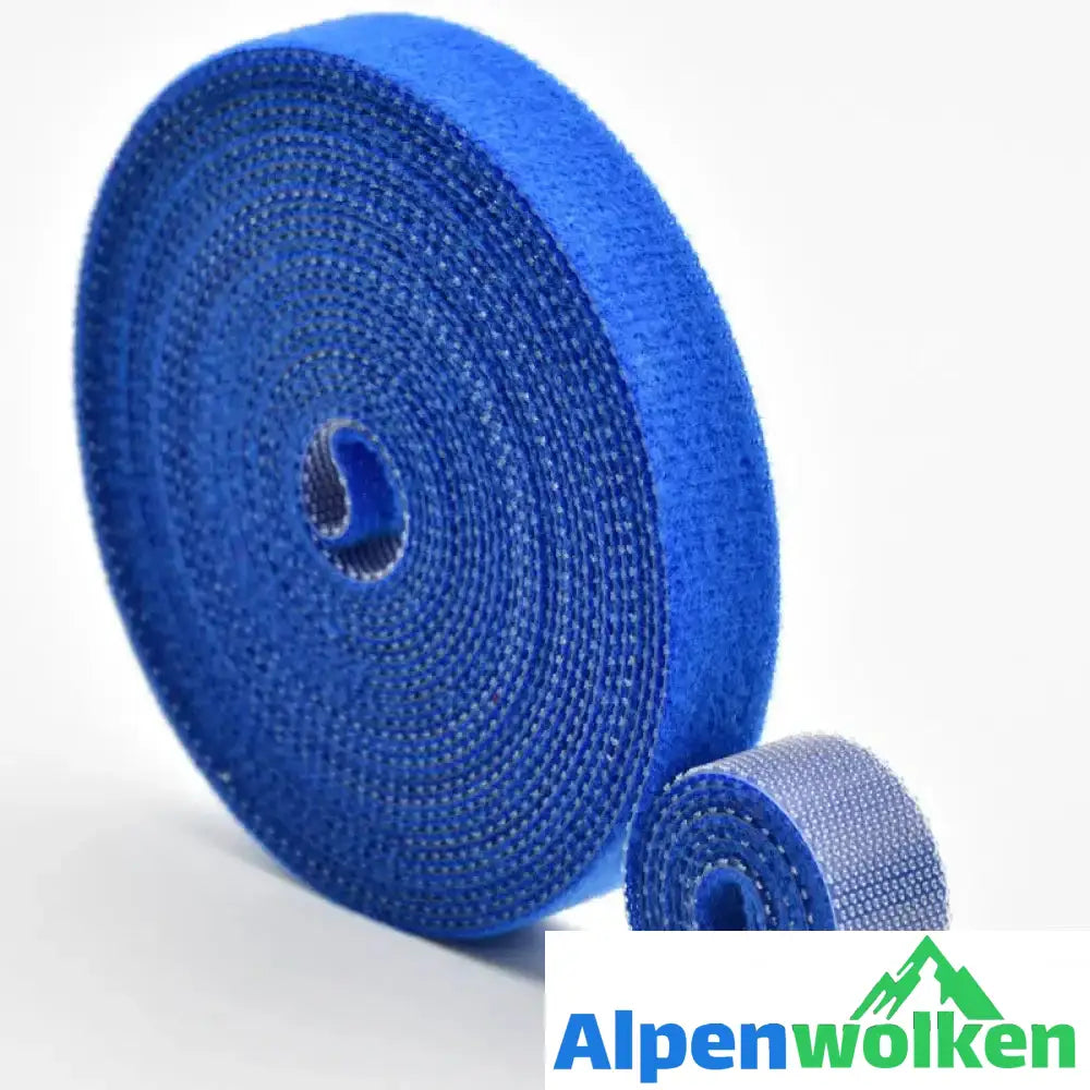 Alpenwolken - Zuschneidbarer Klettband Blau (5m)