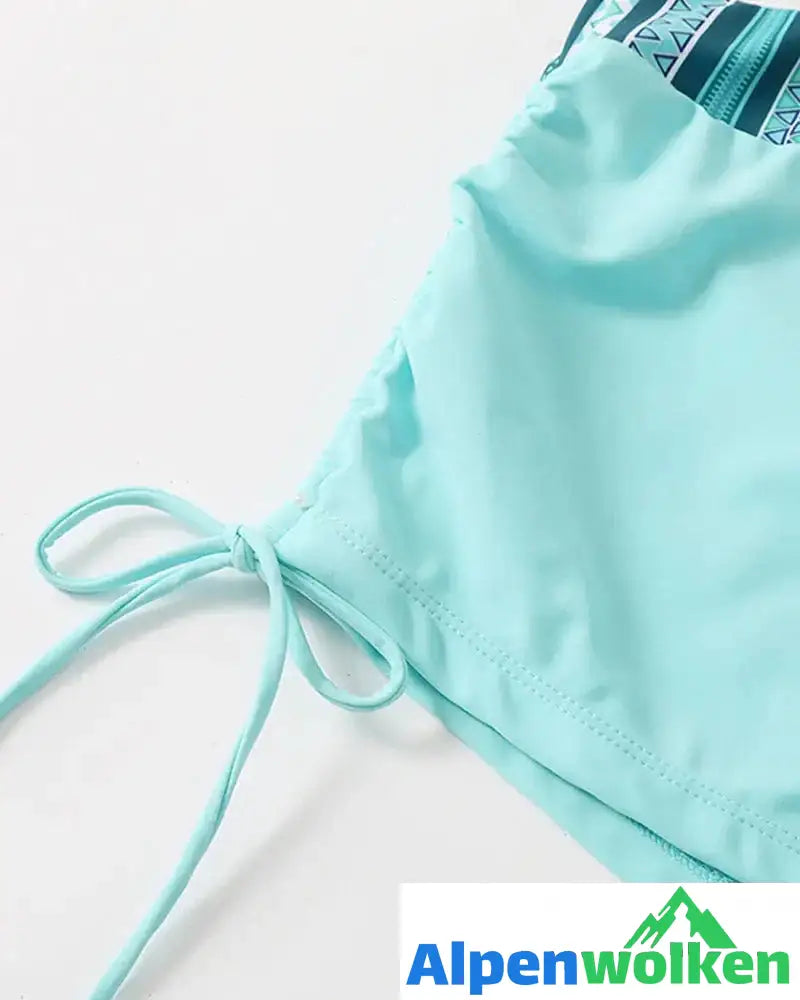 Alpenwolken - Zweiteiliges Bikini-Set mit Aufdruck